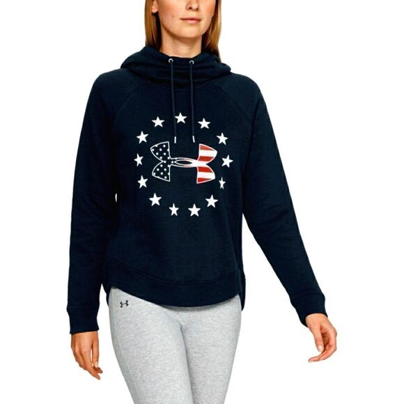 Under Armour UA Freedom USA Patriots Hoodie Womens - Picture 1 of 9